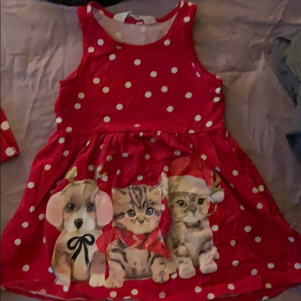 8 piece Holiday bundle w/ cute H&M cat/ dog dress